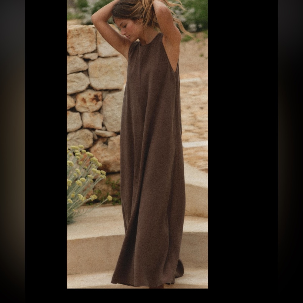 Zara Grey Maxi Dress